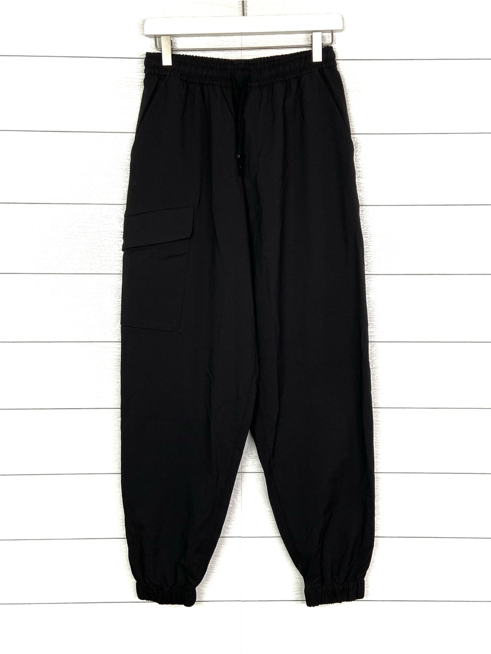 NWT NOLI Destination Cargo Pant Black Small Athleisure Street Nylon Jogger - Picture 3 of 12